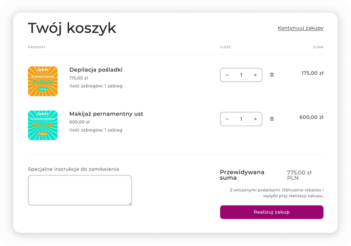 Dodaj wymarzone produkty!